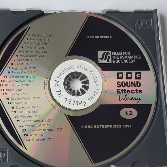 BBC Sound Effects Library International Disc 12 British Birds CD 1991 - Picture 3 of 3